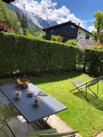 Studio Au Calme Avec Jardin Et Vue Mont-Blanc Chamonix Esterno foto