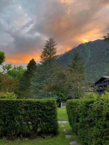 Studio Au Calme Avec Jardin Et Vue Mont-Blanc Chamonix Esterno foto